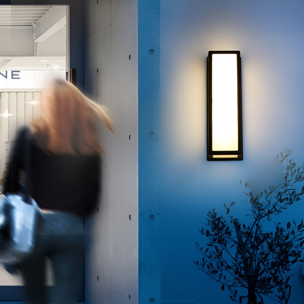 [Open-Box]Contemporary Outdoor Wall Light Black LED Waterproof Light