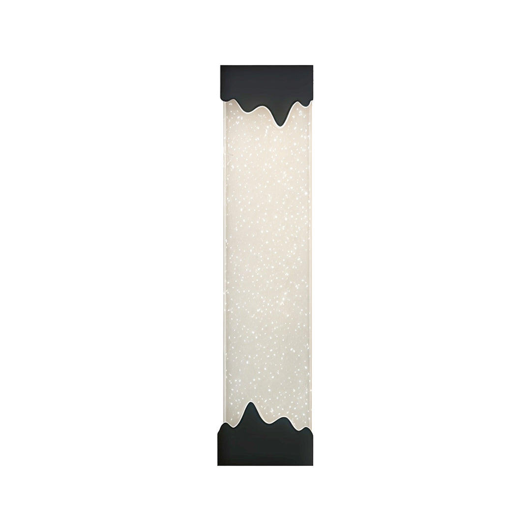 Black Linear Wall Sconce Crystal Minimalist Modern Lamp