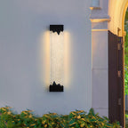 Black Linear Wall Sconce Crystal Minimalist Modern Lamp