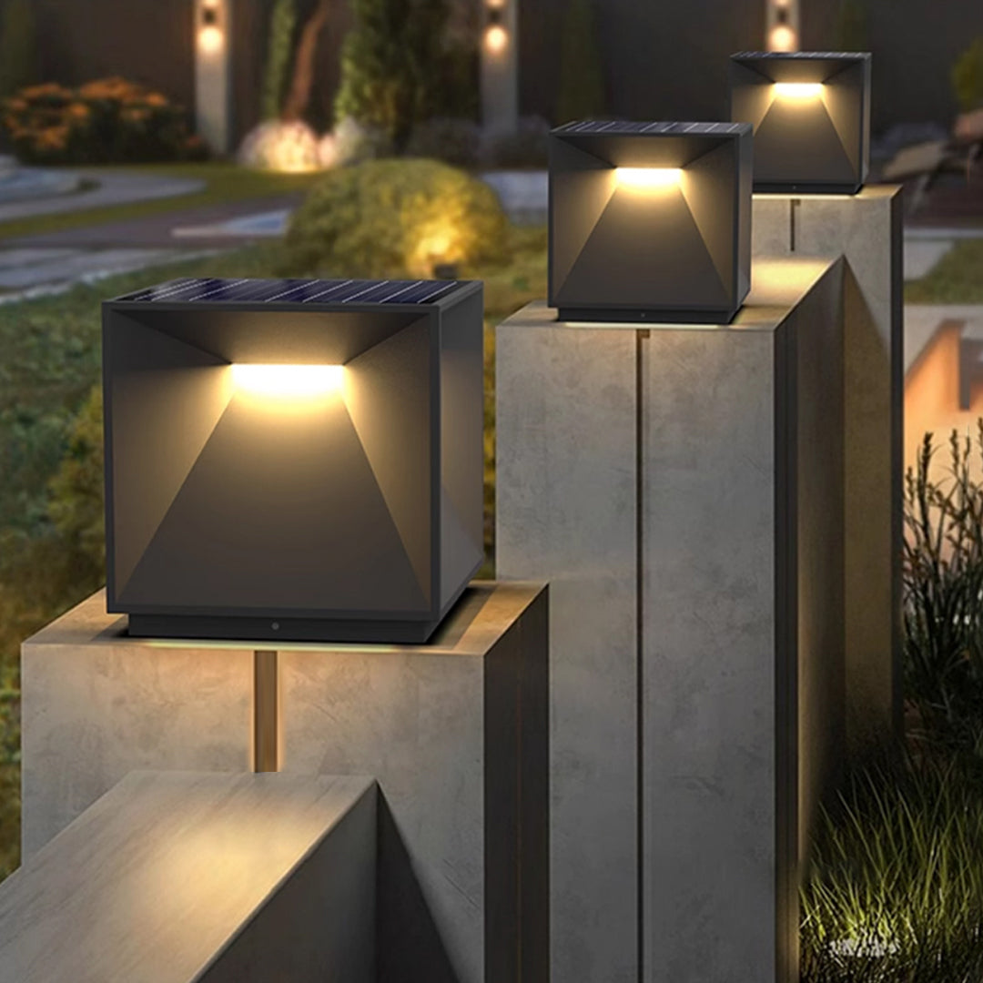 Garden Pillar Lights Outdoor Waterproof Metal Light