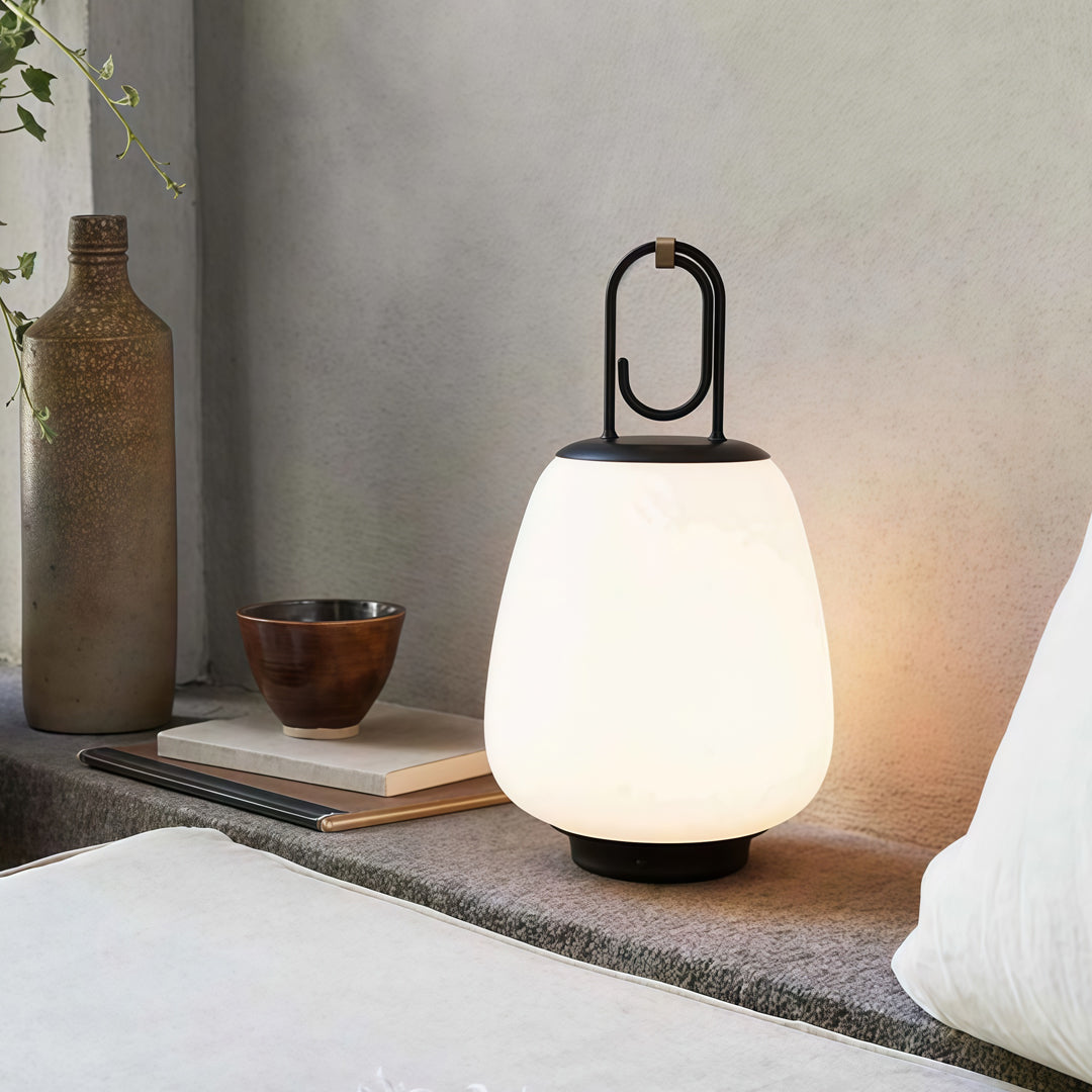 Portable Table Lamps Mid-Century Style USB Charger Lamp