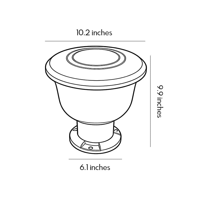 Contemporary Pillar Lights Outdoor Waterproof Light