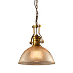 Textured Glass Pendant Light Retro Industrial Glass Ceiling Light