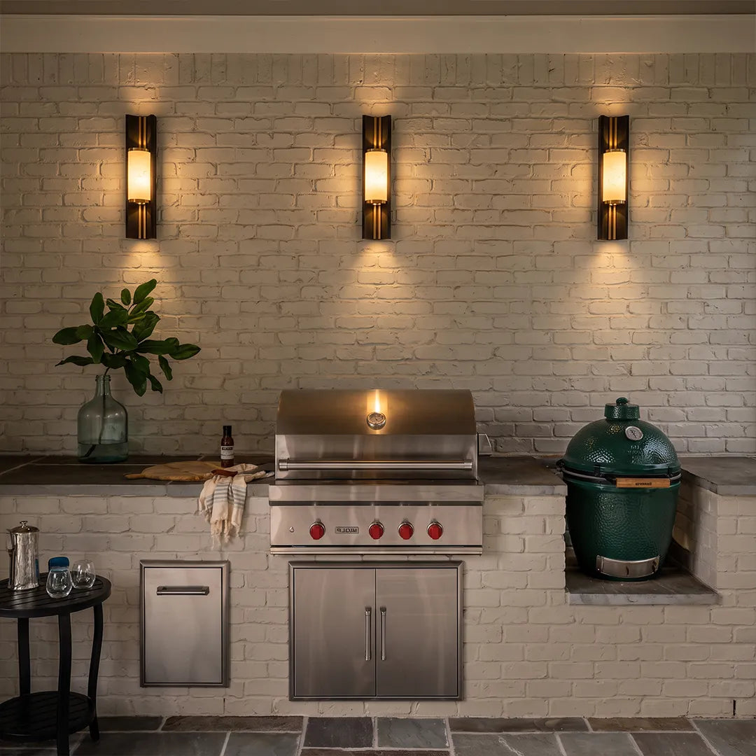 Contemporary Wall Light Fixtures Faux Marble Outdoor Light
