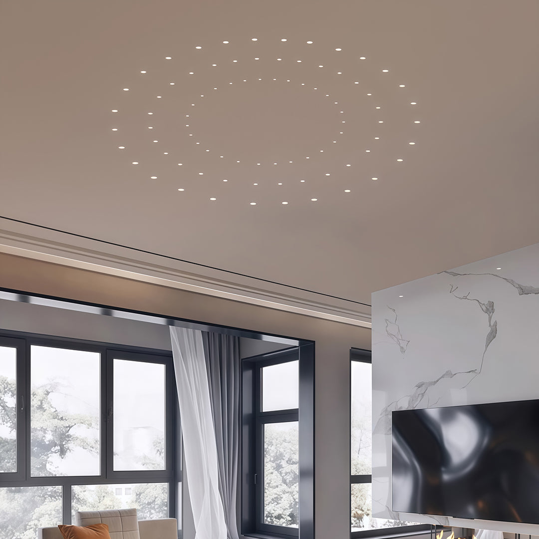 Mini LED Spotlight Arc-Shaped Embedded Deep Anti-Glare Light 4 PCS
