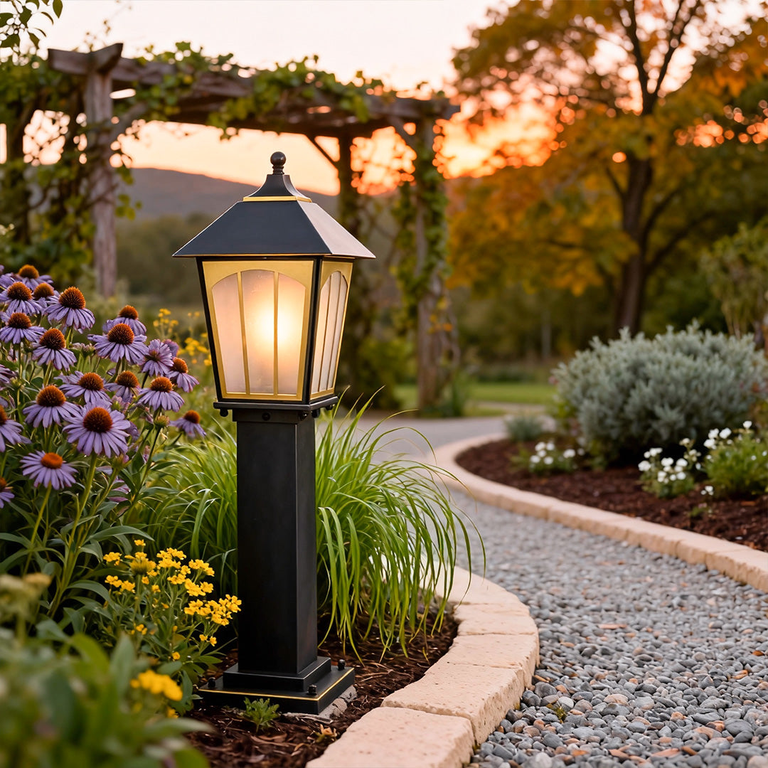 Copper LED Path Lights Outdoor Waterproof Garden Light