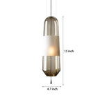 Creative Art Glass Shade Hardware Nordic Pendant Lights Fixture Hanging Lamp