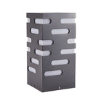 LED Garden Bollard Lights Modern Rectangular Outdoor Light