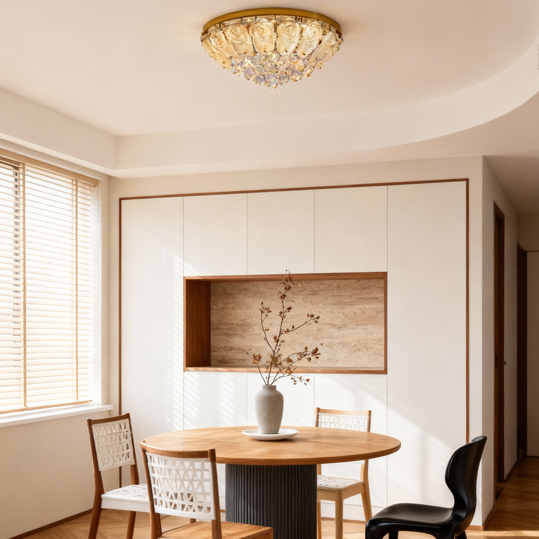 Crystal Ceiling Lights Flush Mount French Luxury Lamp