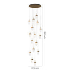 Gold Staircase Chandelier Modern Creative Luxury Ceiling Light