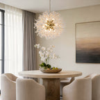 Crystal Dandelion Chandelier Modern Minimalist Ceiling Light