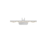 Crystal-Like Bathroom Vanity Light with Multi-Faceted Prismatic Acrylic Shade