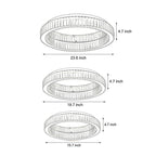 Crystal Ring Ceiling Light Modern Dimmable LED Luxury Light