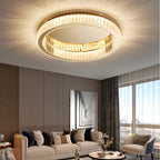 Crystal Ring Ceiling Light Modern Dimmable LED Luxury Light