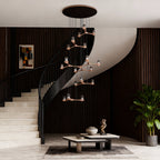 Crystal Staircase Chandelier Nordic Creative Ceiling Light