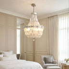 Crystal Vintage Chandelier French Shell Ceiling Light