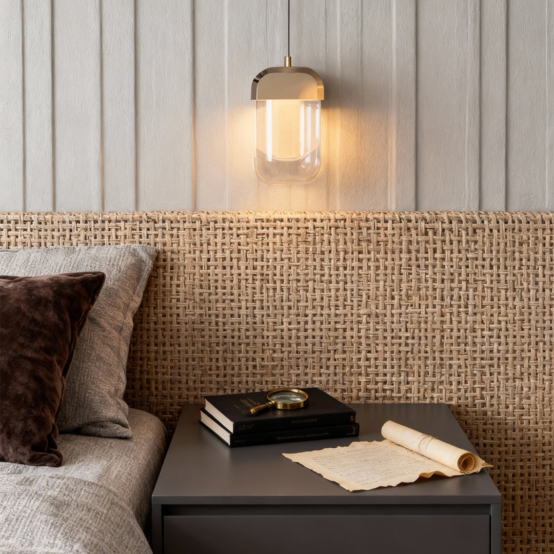 Contemporary Crystal Pendant Lighting Adjustable Ceiling Light