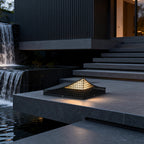 Curved Landscape Light Industrial Grid-Design Landscape Light