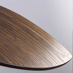 Curved Wood Pendant Light Wabi-Sabi Walnut Wood Bar Pendant Lamp