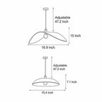 Curved Wood Pendant Light Wabi-Sabi Walnut Wood Bar Pendant Lamp