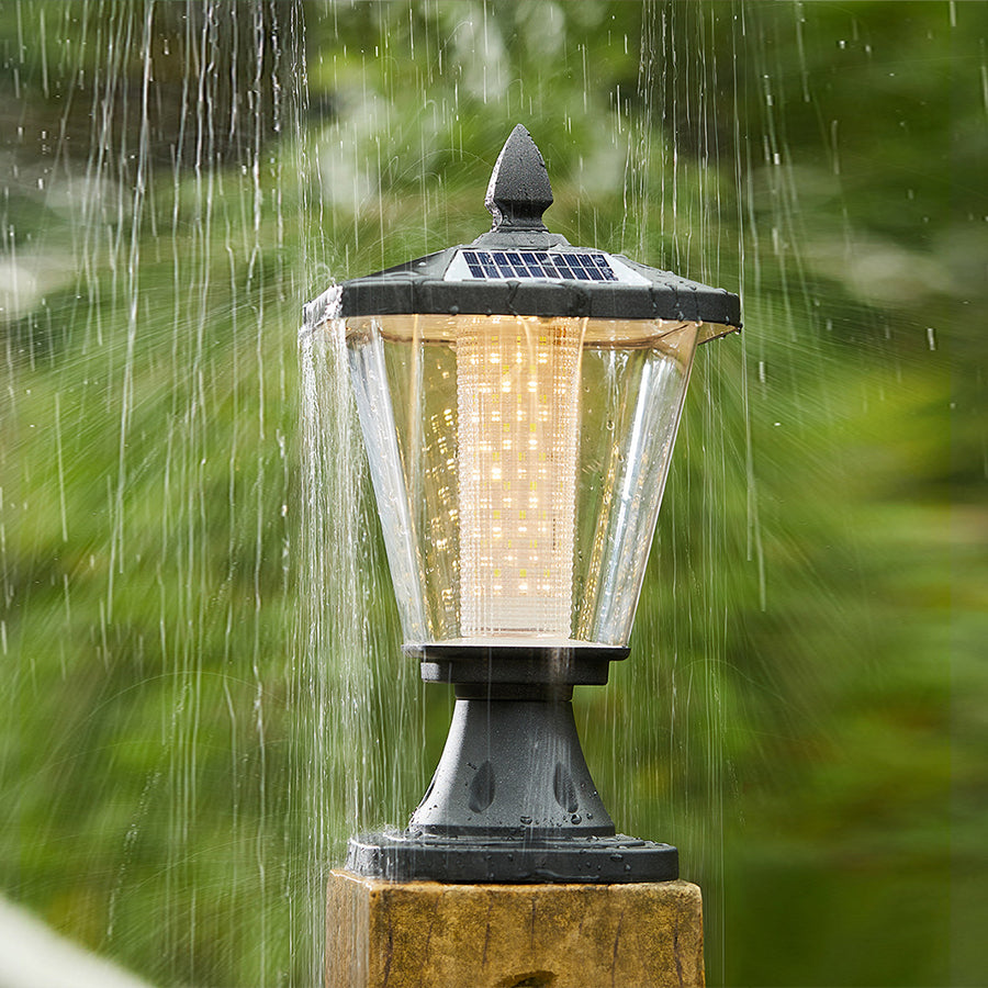 LED Solar Powered Post Cap Lights Waterproof Column Lights