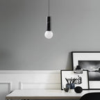 Cylinder Pendant Light Metal Ceramic LED Modern Lighting