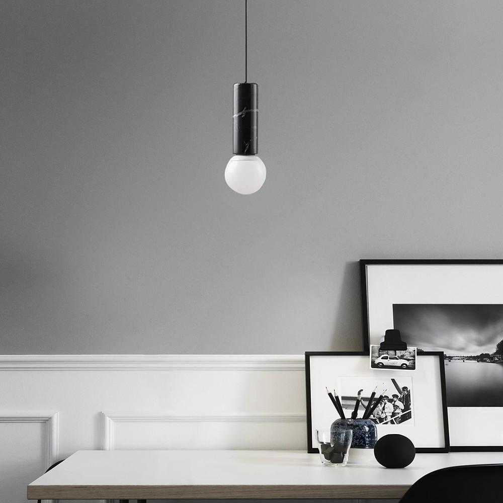 Cylinder Pendant Light Metal Ceramic LED Modern Lighting