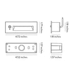Deck Lights for Steps Modern Minimalist Embedded Outdoor Step Lights