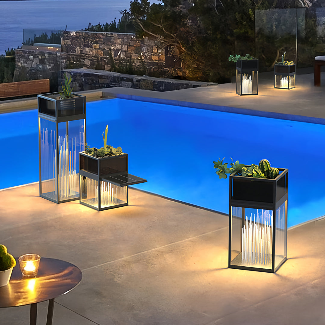 Decorative Bollards with Lights Outdoor Waterproof Lamp