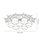 Globe Ceiling Lamp Nordic Style Wooden Glass LED Light