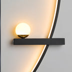 LED Curved Wall Light Modern Elegant Fixture for Home and Living Room