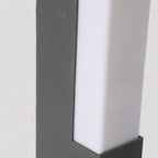 Modern Black Square Tall Aluminum LED Landscape Lighting Pathway Lights