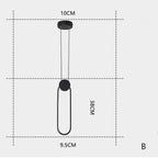 Geometric Shaped Dimmable LED Modern Pendant Light Hanging Lamp Island Lights