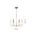 Acrylic Chandeliers with Elegant Minimalist Design Chic Ceiling Light