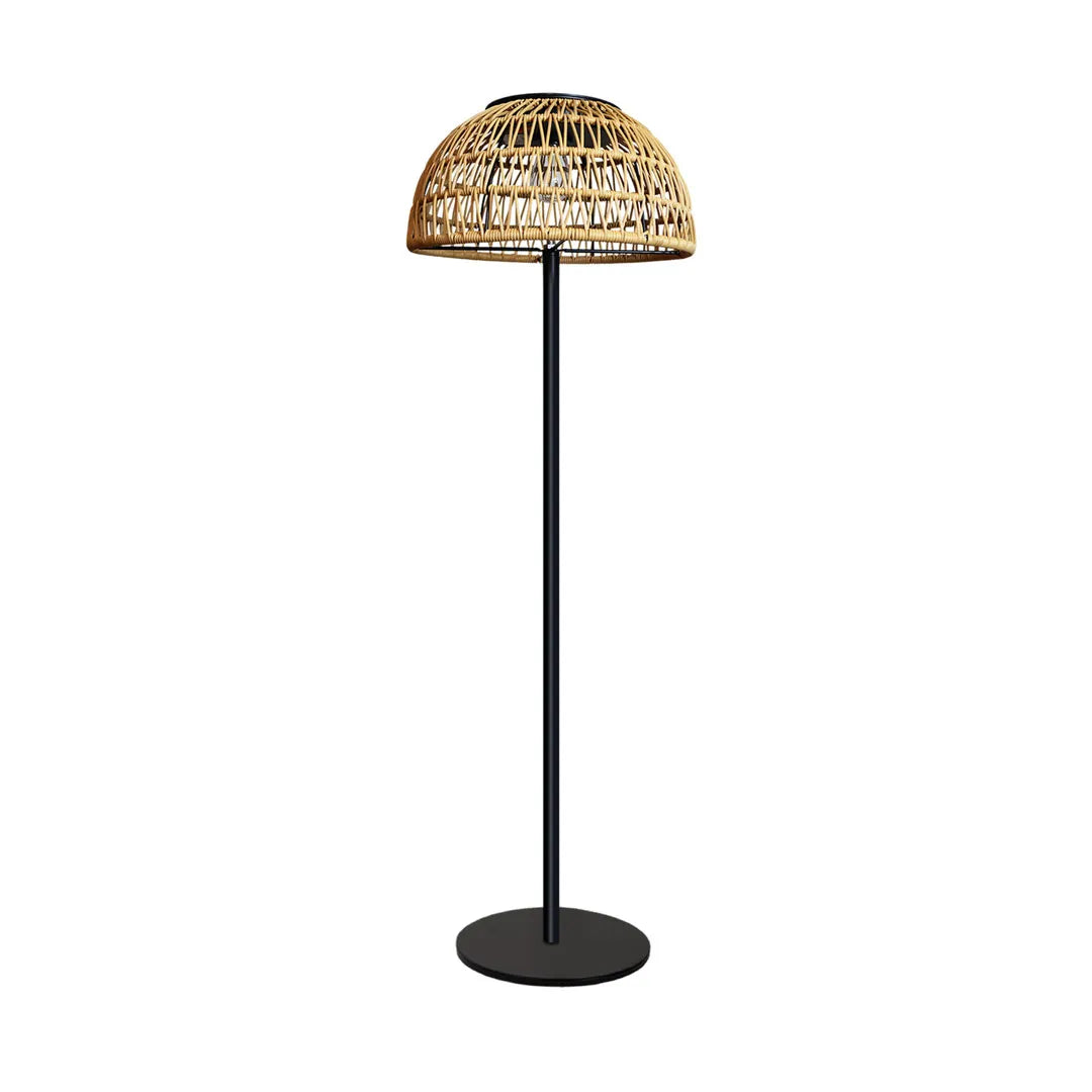 Outdoor Solar Pendant Light Modern Woven Floor Light
