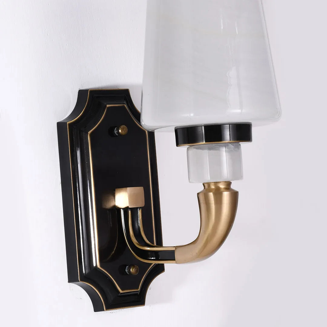 Brass Candle Sconces Wall Modern Double Ended Glass Light