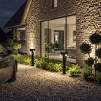 Double Light Bollard Light Rotatable Outdoor Lawn Light