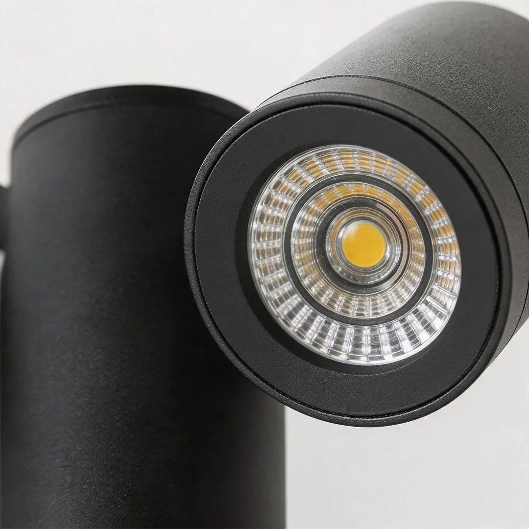 Double Light Bollard Light Rotatable Outdoor Lawn Light
