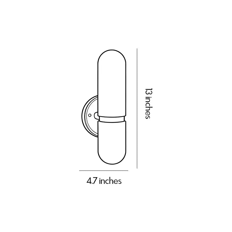 Double Light Wall Sconce Italian Luxury Creative Marble Light