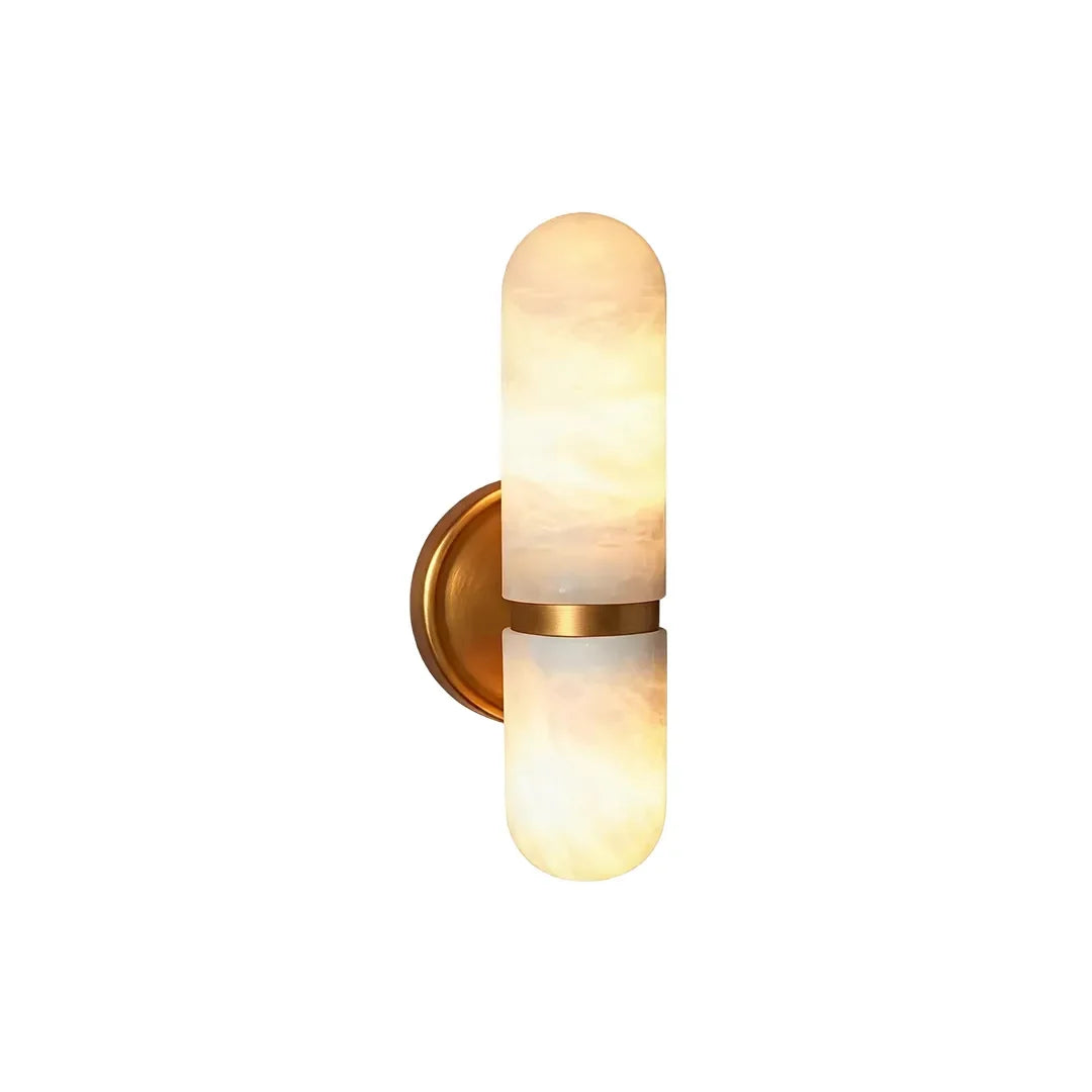 Double Light Wall Sconce Italian Luxury Creative Marble Light