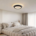 Double Ring Flush Mount Modern 2-Light Round LED Light