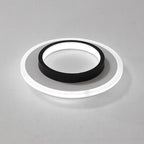 Double Ring Flush Mount Modern 2-Light Round LED Light