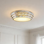 LED Flush Mount Lighting Luxury Eye-Protecting Crystal Lamp