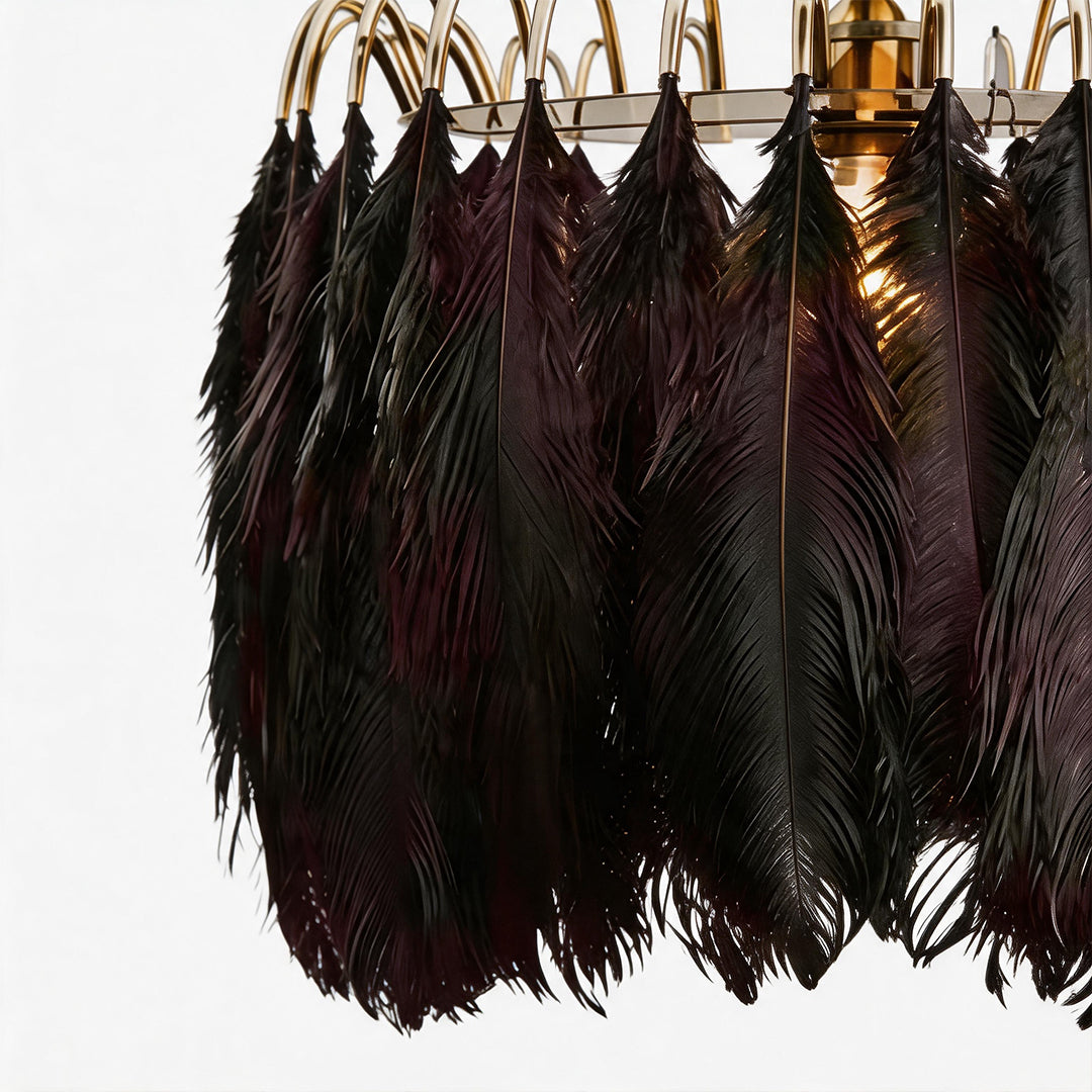 Modern Contemporary Chandeliers Drum Light Chandelier Feather Chandelier