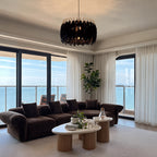 Modern Contemporary Chandeliers Drum Light Chandelier Feather Chandelier