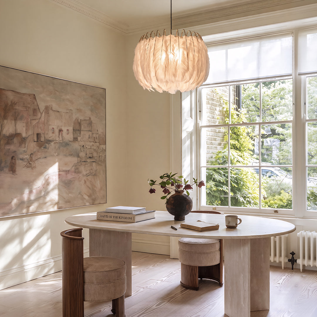 Modern Contemporary Chandeliers Drum Light Chandelier Feather Chandelier