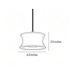 Drum Pendant Light Fixture French Wabi-Sabi Travertine Ceiling Light