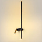 Dual Light Wall Sconce LED Linear Light with Adjustable Spotlight