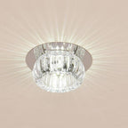 Chandelier Geometric Flush Mount Kitchen Light Fixtures Metal Crystal Ceiling Lights