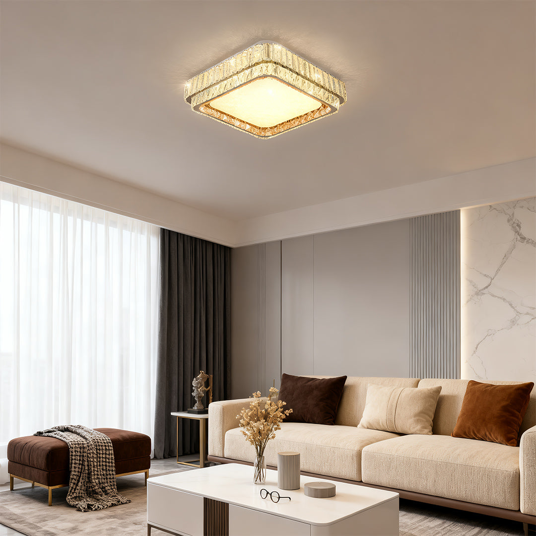 Contemporary Flush Mount Lighting Full-Spectrum Eye-Care Lamp
